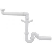 Blanco syfon zlewozmywakowy rurowy płaski biały 137287