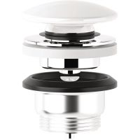 Kludi Rotexa korek do umywalki biały połysk 1047043-00