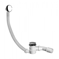 McAlpine zestaw odpływowo przelewowy do wanny i głębokiego brodzika klik-klak satyna HC2600CLSC-1M