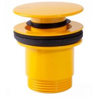 Tres korek do umywalki click-clack bursztynowy 24284001AM