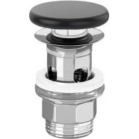 Villeroy & Boch korek do umywalki z przelewem Pure Black 681700R7