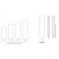 Instal Projekt Indivi grzejnik dekoracyjny biały lustro srebrne IND-60/180E34L01
