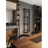 Instal Projekt Mondrian grzejnik łazienkowy 174x60 cm czarny mat MON-60/170D50C31