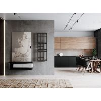 Instal Projekt Mondrian grzejnik łazienkowy 174x60 cm czarny mat MON-60/170D50C31