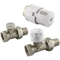 KFA Armatura zestaw termostatyczny biały 757-040-07-BL