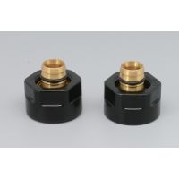 P.M.H. złączki zaciskowe do rury z alupex czarny mat M16B2024