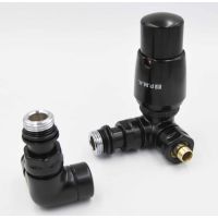 P.M.H. Vision zawór kątowy termostatyczny lewy czarny mat VISION-LB