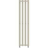 Radox Kolona W Round grzejnik łazienkowy dekoracyjny 100x26 cm podłączenie dolne piaskowy jasny RX-KLO.YW370F.1000.4