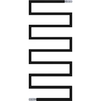 Radox Serpentine grzejnik pokojowy 115x50 cm podłączenie boczne grafitowy strukturalny RX-SR.003T.1150.500