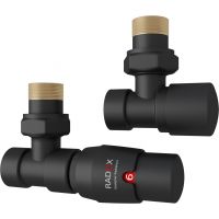 Radox RX122 zestaw termostatyczny kątowy czarny matowy VT-RX-122.9005M.K