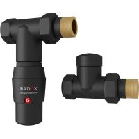 Radox RX122 zestaw termostatyczny prosty czarny matowy VT-RX-122.9005M.P