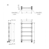 Terma Retro grzejnik łazienkowy 117x50,4 cm biały WGRE1117050K916SX