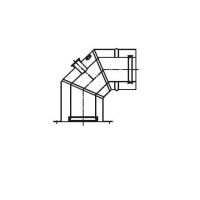 Termet EcoCondens kolano koncentryczne 90st 80/125 - adapter T9000011500