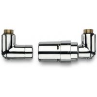 Kermi zestaw zaworów do przyłącza z głowicą prawy chrom ZV03290002