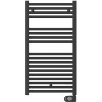 Zehnder Aura grzejnik elektryczny z grzałką 98x50 cm czarny PBEBZ-090-50/MQ