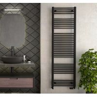 Zehnder Aura grzejnik łazienkowy drabinkowy 185,6x50 cm czarny PBN-180-050-9205