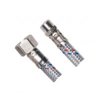 Aqualine wąż przyłączeniowy nierdzewny 80 cm chrom 33058