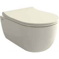 Bocchi V-Tondo miska WC wisząca bez kołnierza Clean Plus+ glossy biscuit 1417-014-0129