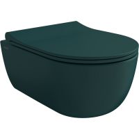 Bocchi V-Tondo miska WC wisząca bez kołnierza niebieski mat 1417-071-0129