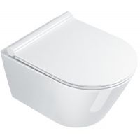 Zestaw Catalano New Zero miska WC wisząca Newflush z deską wolnoopadającą biały połysk (1VSZ50R00, 5SCSTP000)