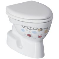 Creavit Kid miska WC kompaktowa stojąca dla dzieci biała/wzór CK300-11CB00E-FF00