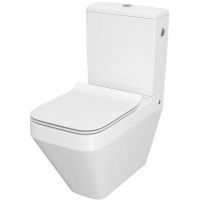 Cersanit Crea miska WC kompakt CleanOn z deską wolnoopadającą białą K114-022