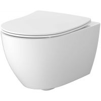 Cersanit Zen Pro miska WC wisząca bez kołnierza ze spłukiwaniem wirowym biały połysk S4006-005