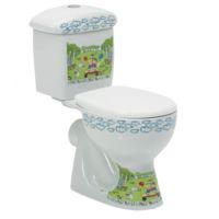 CeraStyle Happy miska WC stojąca dla dzieci w dziecięce wzory biała 50113.0