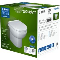 Duravit No. 1 miska WC z deską wolnoopadającą stojąca bez kołnierza biały 41840900A1