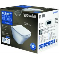 Duravit DuraStyle miska WC Rimless wisząca z deską wolnoopadającą biały 45510900A1 (2551090000, 006379000) - Outlet