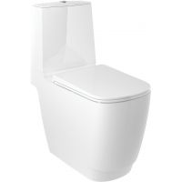 Kludi Resa S miska kompakt WC ze spłukiwaniem wirowym biały połysk 27WCB0243