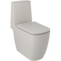 Kludi Resa S miska kompakt WC ze spłukiwaniem wirowym jasny szary mat 27WCB02O2