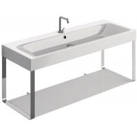 Kerasan Cento stelaż wiszący do umywalki z półką chrom 9127K1