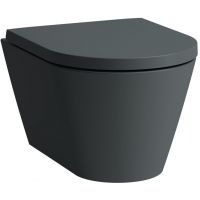 Laufen Kartell miska WC wisząca bez kołnierza grafitowy mat H8203337580001