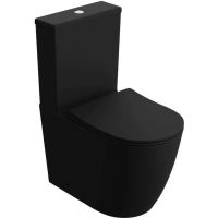 LaVita Nautilius zestaw kompakt WC stojący czarny mat