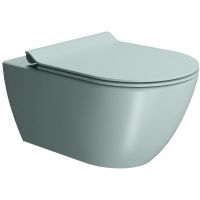 GSI Pura miska WC wisząca bez kołnierza Swirlflush ghiaccio dual-mat 881515