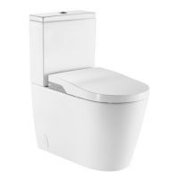 Roca Inspira In-wash zestaw WC kompakt stojący Rimless z deską myjącą biały A80306L001