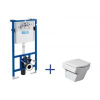 Zestaw Roca Hall Compacto miska WC Maxi Clean ze stelażem podtynkowym Duplo A8900900MH (A890090020, A34662700M)