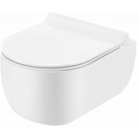 Uptrend Calix miska WC z deską wolnoopadającą wisząca bez kołnierza biała TR2218