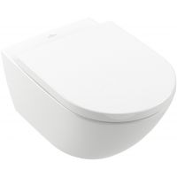Villeroy & Boch Subway 3.0 Combi-Pack miska WC wisząca bez kołnierza z deską CeramicPlus Weiss Alpin 4670TSR1