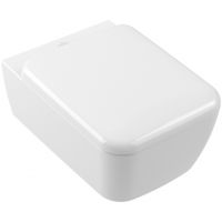 Villeroy & Boch Skyla TwistFlush [e3] combi-pack miska WC z deską wolnoopadającą wisząca bez kołnierza ze spłukiwaniem wirowym biały połysk 4682CL01