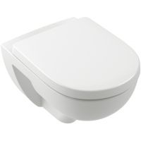 Villeroy & Boch O.Novo miska WC z deską wolnoopadającą wisząca bez kołnierza ze spłukiwaniem wirowym Weiss Alpin 5660CL01