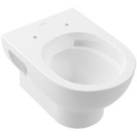Villeroy & Boch O.Novo miska WC wisząca bez kołnierza ze spłukiwaniem wirowym Weiss Alpin 5C39C001