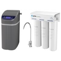 Zestaw USTM Grey Stacja uzdatniania wody z filtrem podzlewozmywakowym ULTRA z wylewką chrom (WS9LCDG,ULTRANEWSTYLE)