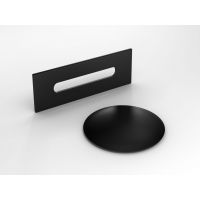 Besco maskownica przelewu i odpływu czarna ZM-WW-CZ