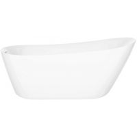 Corsan Estella II Slim wanna wolnostojąca 170x74 cm owalna biała/chrom V038XLCH