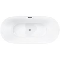 Corsan Olvena wanna wolnostojąca 170x80 cm owalna biała E041XLCH