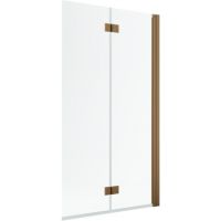 Radaway Nes 6 Brushed Copper PND I parawan nawannowy 140 cm 2-częściowy miedź szczotkowana/szkło przezroczyste 10010140-93-01R  