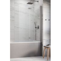 Radaway Nes 6 Brushed Nickel PND I parawan nawannowy 140 cm 2-częściowy nikiel szczotkowany/szkło przezroczyste 10010140-91-01R  