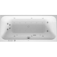 Duravit Happy D.2 wanna z hydromasażem Air- System 200x100 cm prostokątna biała 760341000AS0000